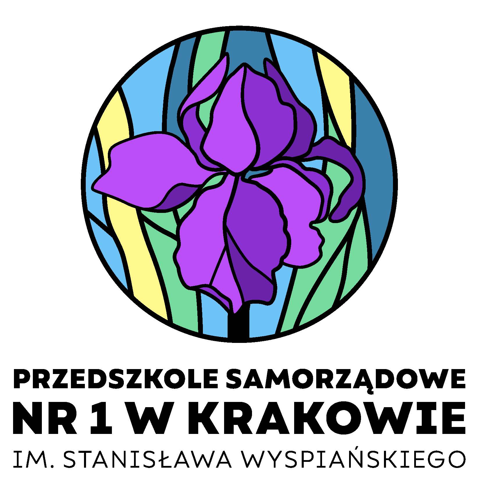 logo-witraż z irysem