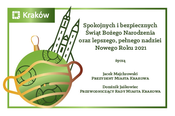 Życzenia Bożonarodzeniowe Prezydenta Krakowa i Przewodniczącego Rady Miasta Krakowa - 2020