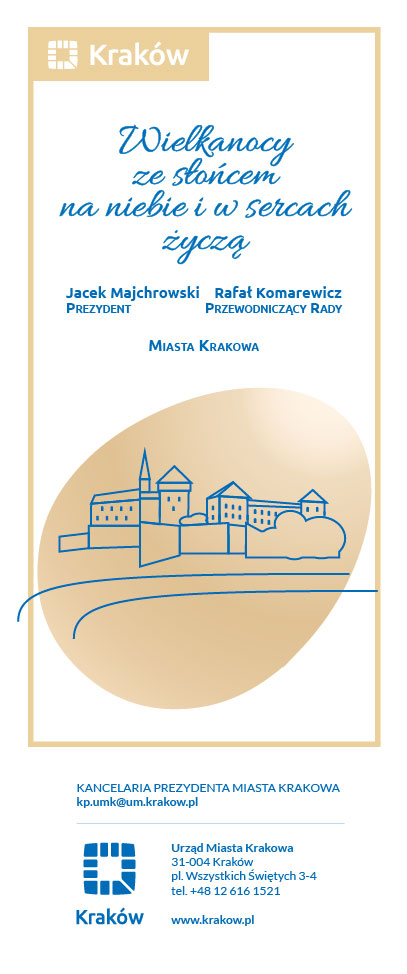 Życzenia Wielkanocne PMK i Przewodniczącego Rady Miasta Krakowa 2023