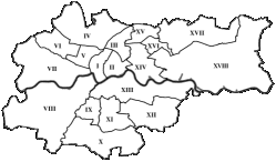 Mapa dzielnic Krakowa