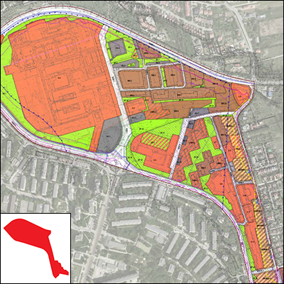 Rysunek planu w przeglądarce opracowań kartograficznych