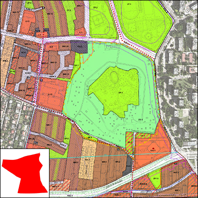 Rysunek planu w przeglądarce opracowań kartograficznych