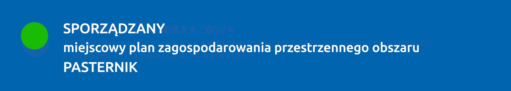 Sporządzany plan PASTERNIK