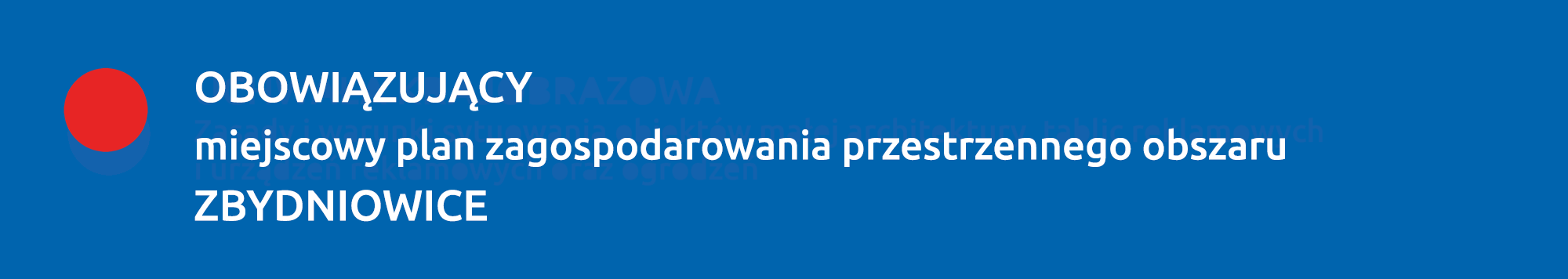 Obowiązujący plan ZBYDNIOWICE