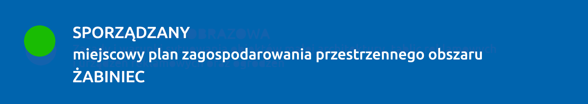 Sporządzany plan ŻABINIEC