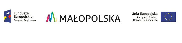 Grafika przedstawia logo projektu Regionalnego Programu Operacyjnego Województwa Małopolskiego