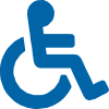 Ikona przedstawiająca niepełnosprawnego 