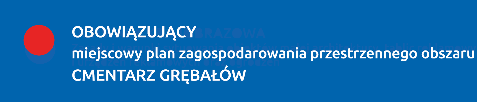 Obowiązujący plan CMENTARZ GRĘBAŁÓW