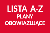 Lista alfabetyczna planów obowiązujących