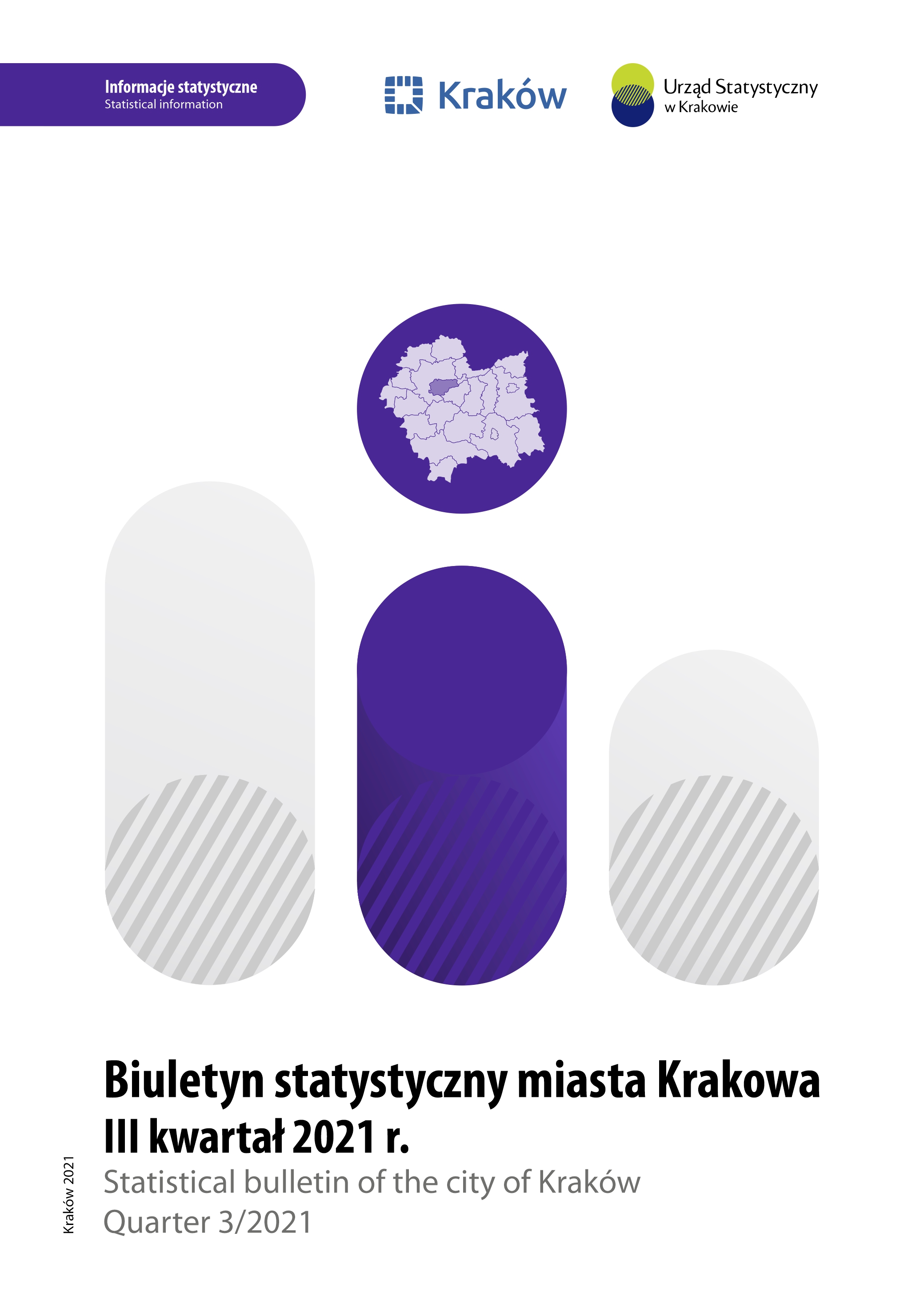 Okładka Biuletynu Statystycznego Miasta Krakowa III kwartał 2021