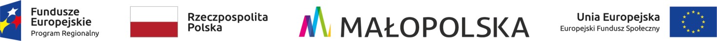 Gragika przedstawia logo Regionalnego Programu Operacyjnego Województwa Małopolskiego