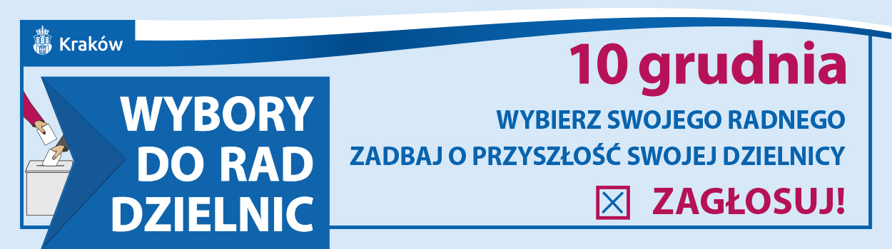 Baner wybory do Rad Dzielnic 2023