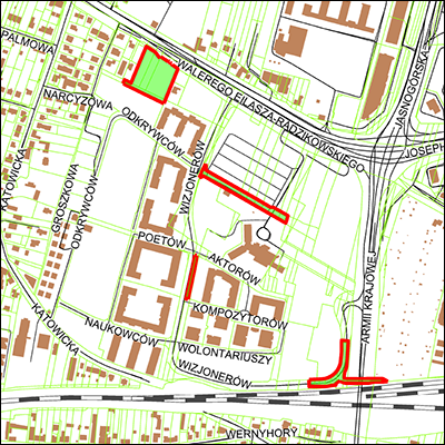 Grafika przedstawiająca granice planu