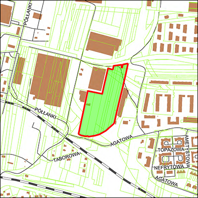 Grafika przedstawiająca granice planu