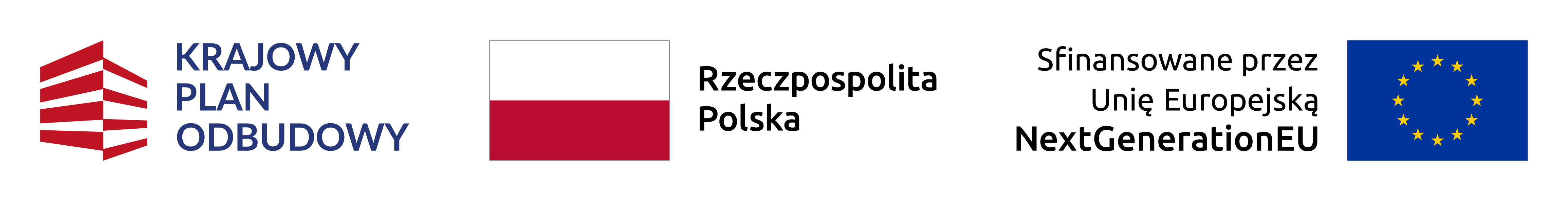 Grafika przedstawia logo Krajowego Planu Odbudowy i Zwiększania Odporności