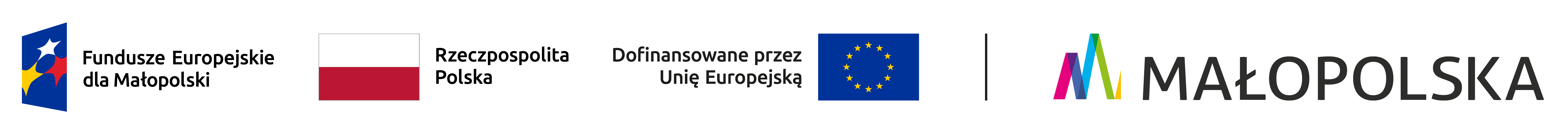Grafika przedstawia logo Programu Fundusze Europejskie dla Małopolski 2021 - 2027 