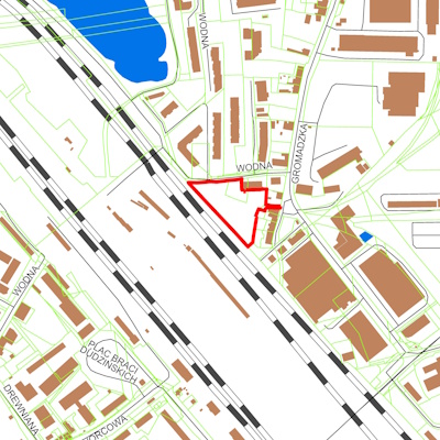 Grafika przedstawiająca obszar i granice planu