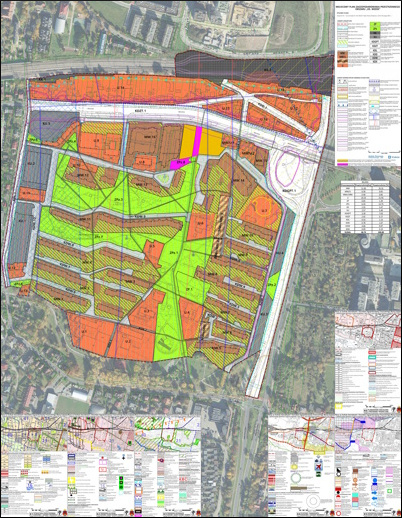 Grafika przedstawiająca rysunek planu - link do pdf