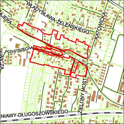 Grafika przedstawiająca granice planu
