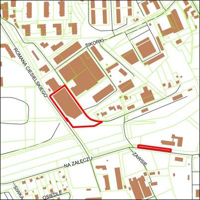 Grafika przedstawiająca obszar i granice planu