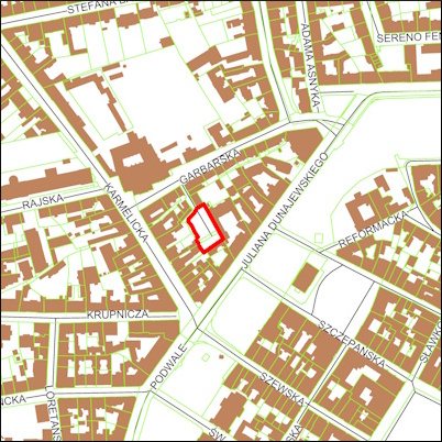 Grafika przedstawiająca obszar i granice planu
