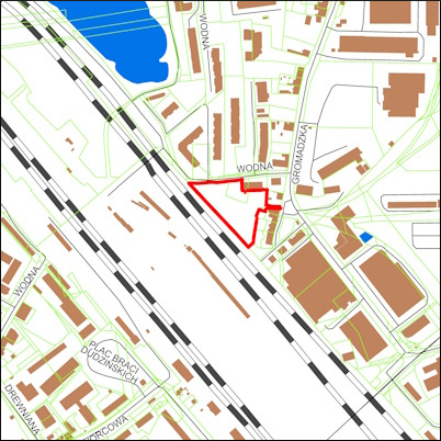 Grafika przedstawiająca obszar i granice planu