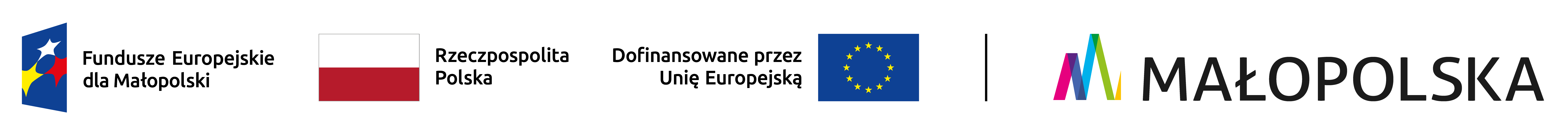 Grafika przedstawia logo Programu Fundusze Europejskie dla Małopolski 2021 - 2027