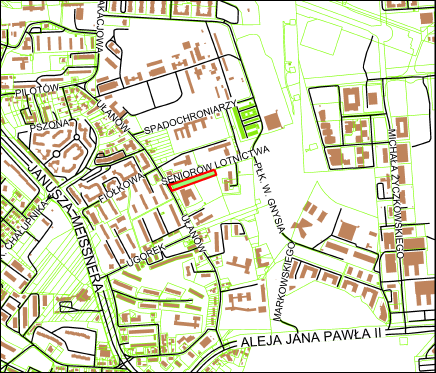 Grafika przedstawiająca obszar i granice planu
