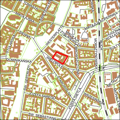 Grafika przedstawiająca obszar i granice planu